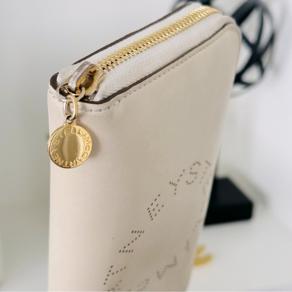 Stella McCartney Logo Perforated Continental Zip Around Wallet - Picture 10 of 12